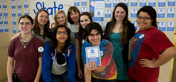 Kids from GCDD's Real Communities Milton project in an educational setting