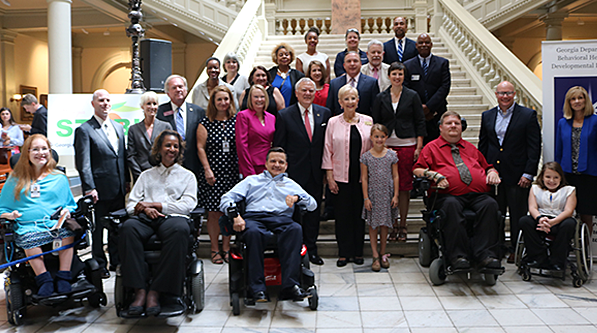 Celebrating the signing of the GA STABLE Act to allow people with disabilities to save money.