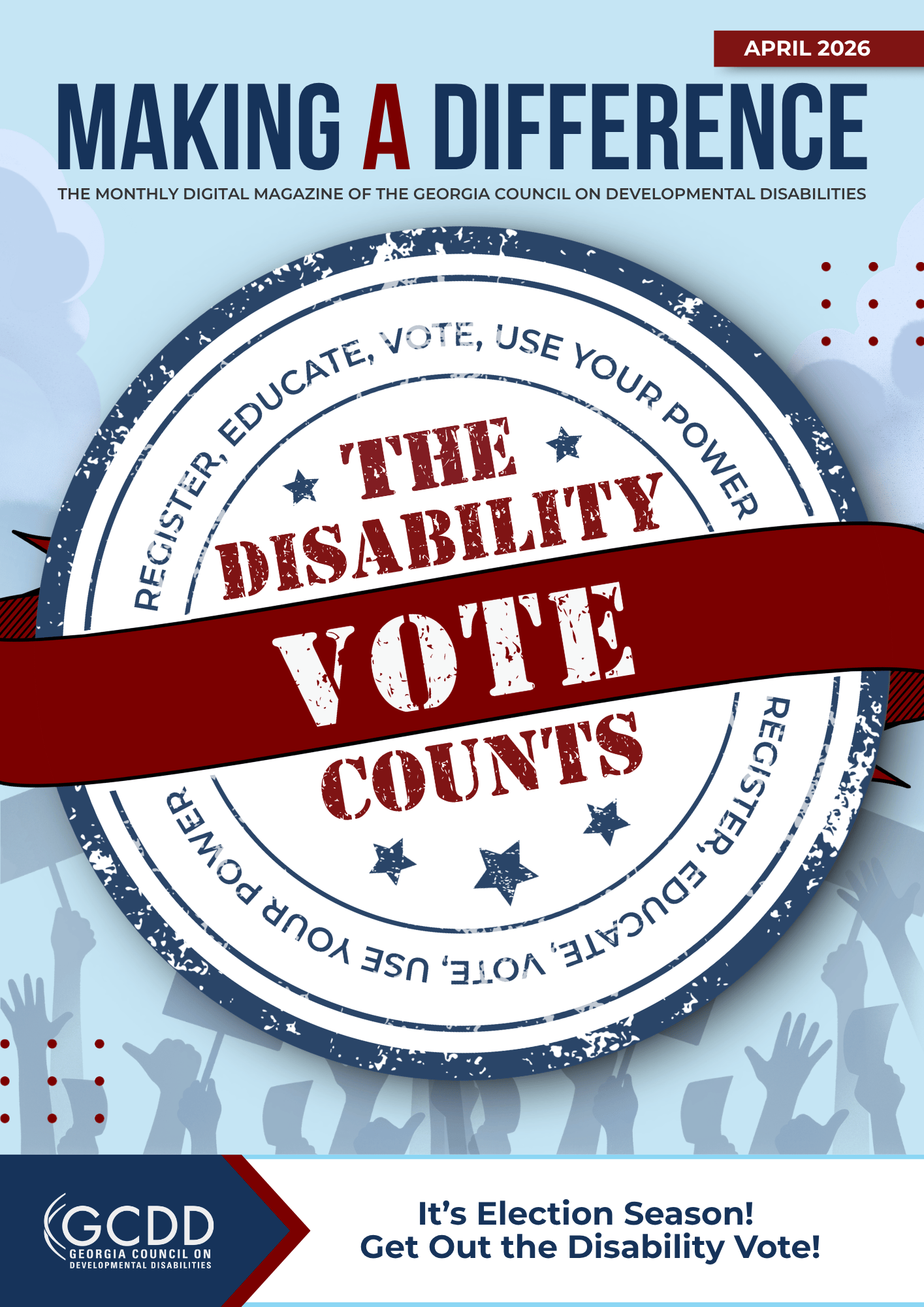 Making a Difference Magazine Cover for April 2026