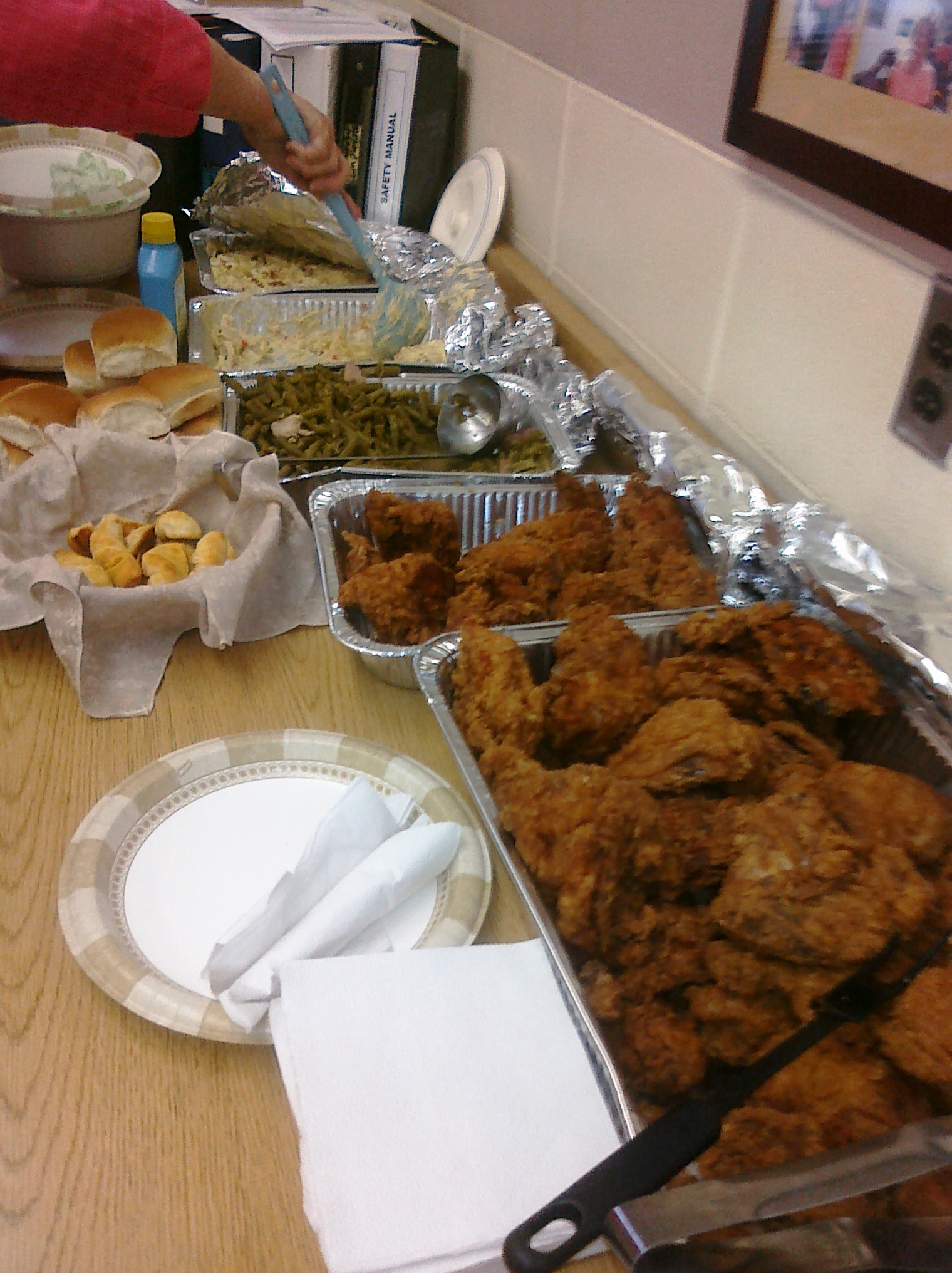 Chicken dinner at Quitman Tour