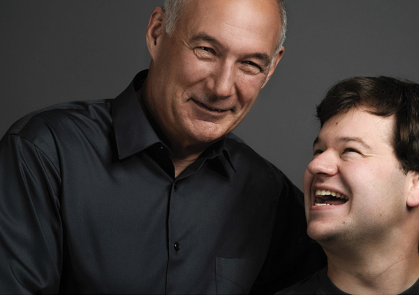 Randy Lewis with his son, Austin