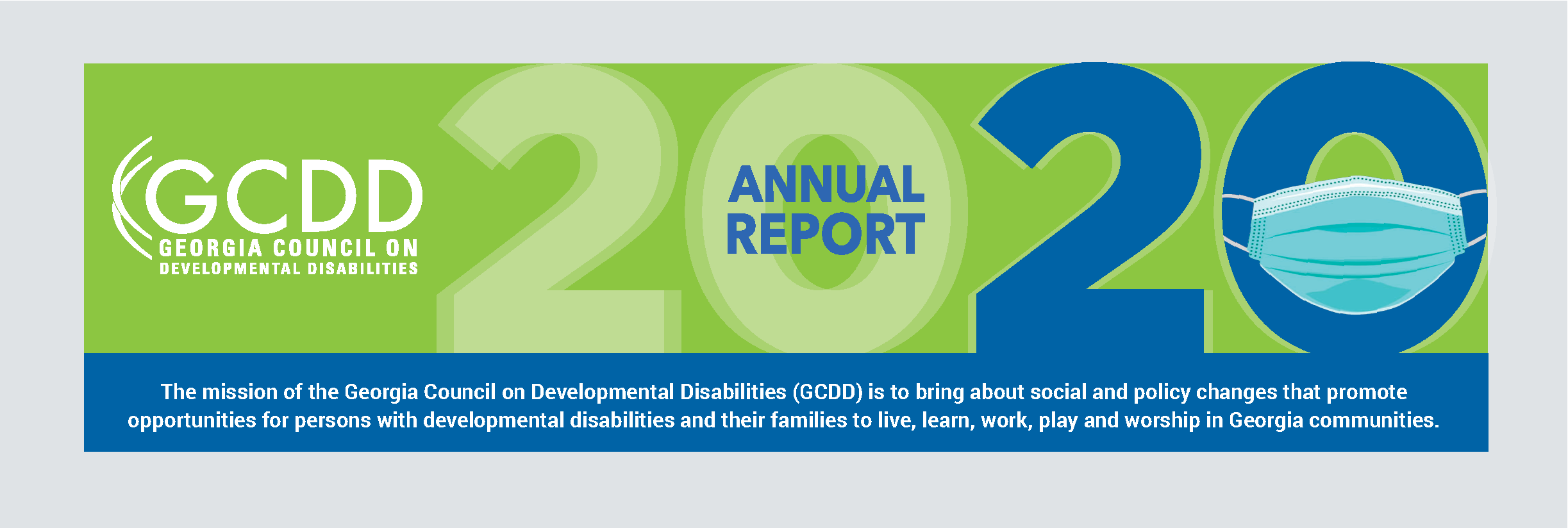 GCDD Annual Report cover 2020