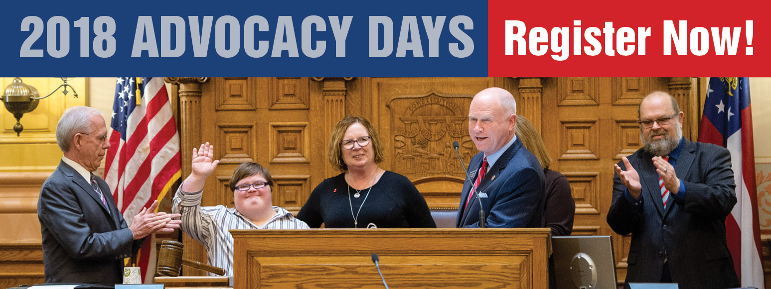 2018 GCDD AdvocacyDays - Register Now!