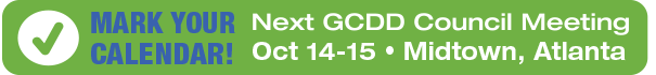 Mark Your Calendar! Next GCDD Meeting – October 14-15, 2021