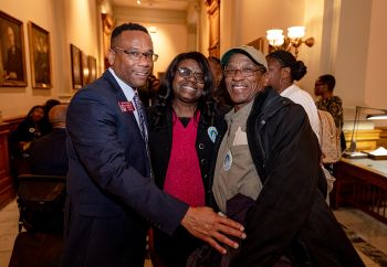 Rep Brian Prince with Advocates