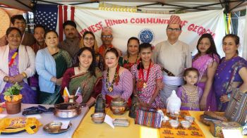 Bhutanese and Nepalese booth