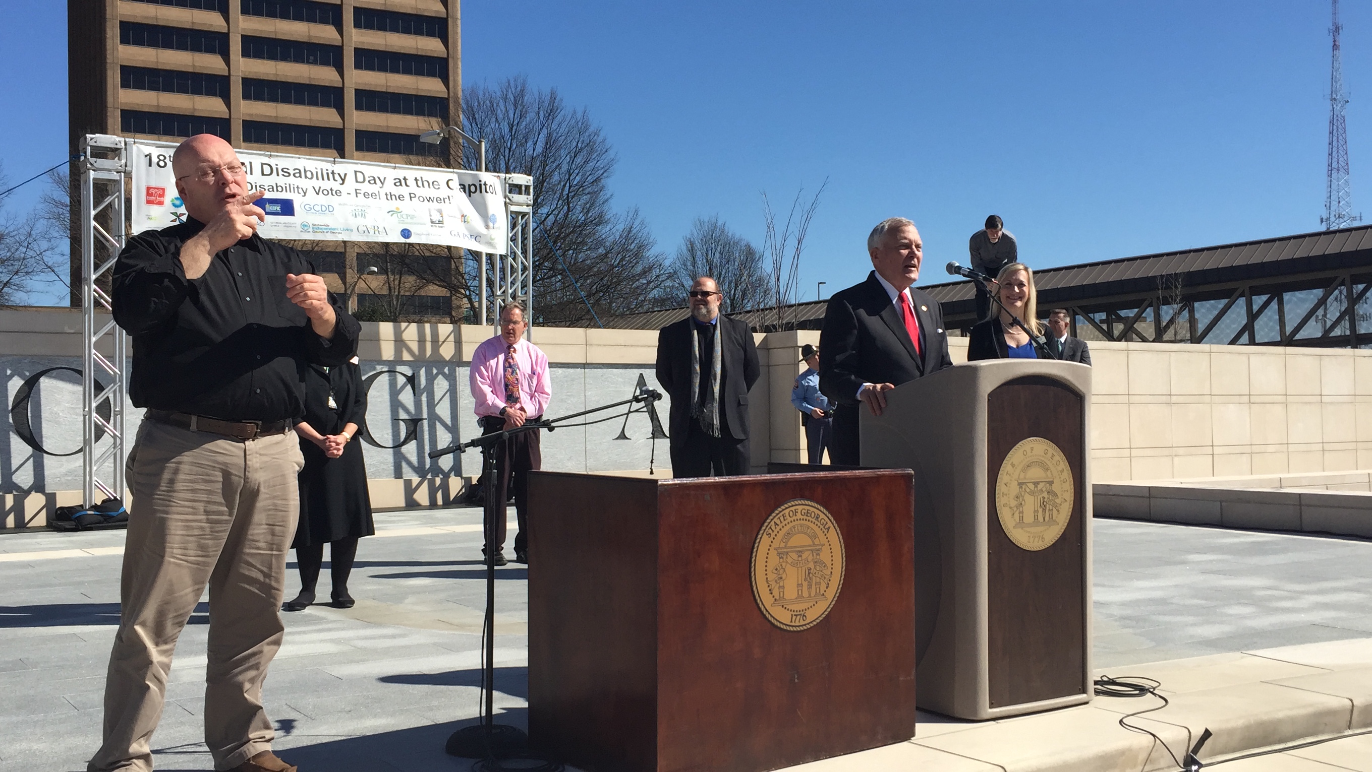 Governor Nathan Deal speaks at Disability Day 2016