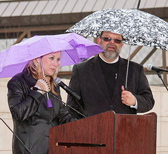 Mitzi Profitt and Eric Jacobson Disability day