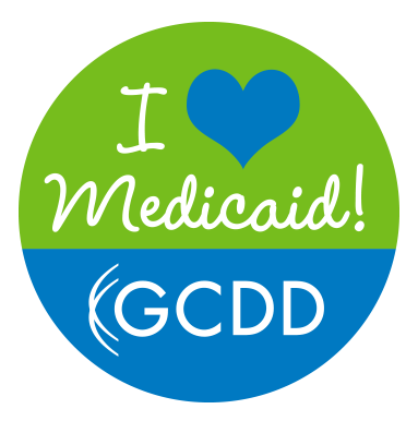 I Love Medicaid button