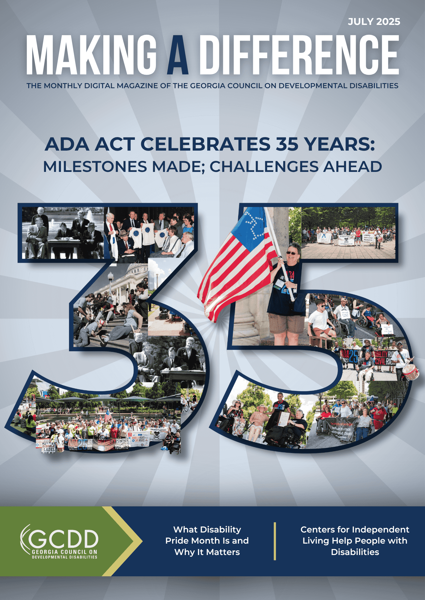 Making a Difference Magazine Cover for July 2025